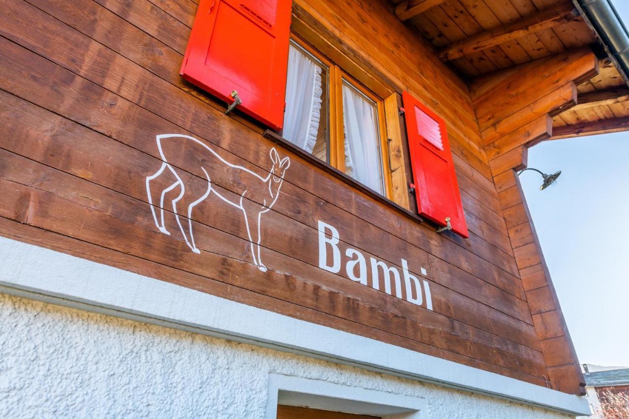 Chalet Bambi "Marchenhaft" Daire Grächen Dış mekan fotoğraf